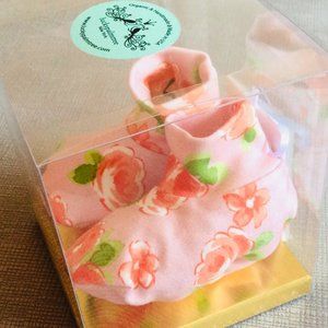 Organic Baby Booties Set {Pink Rose} NWT